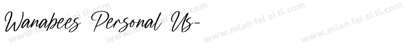 Wanabees Personal Us字体转换